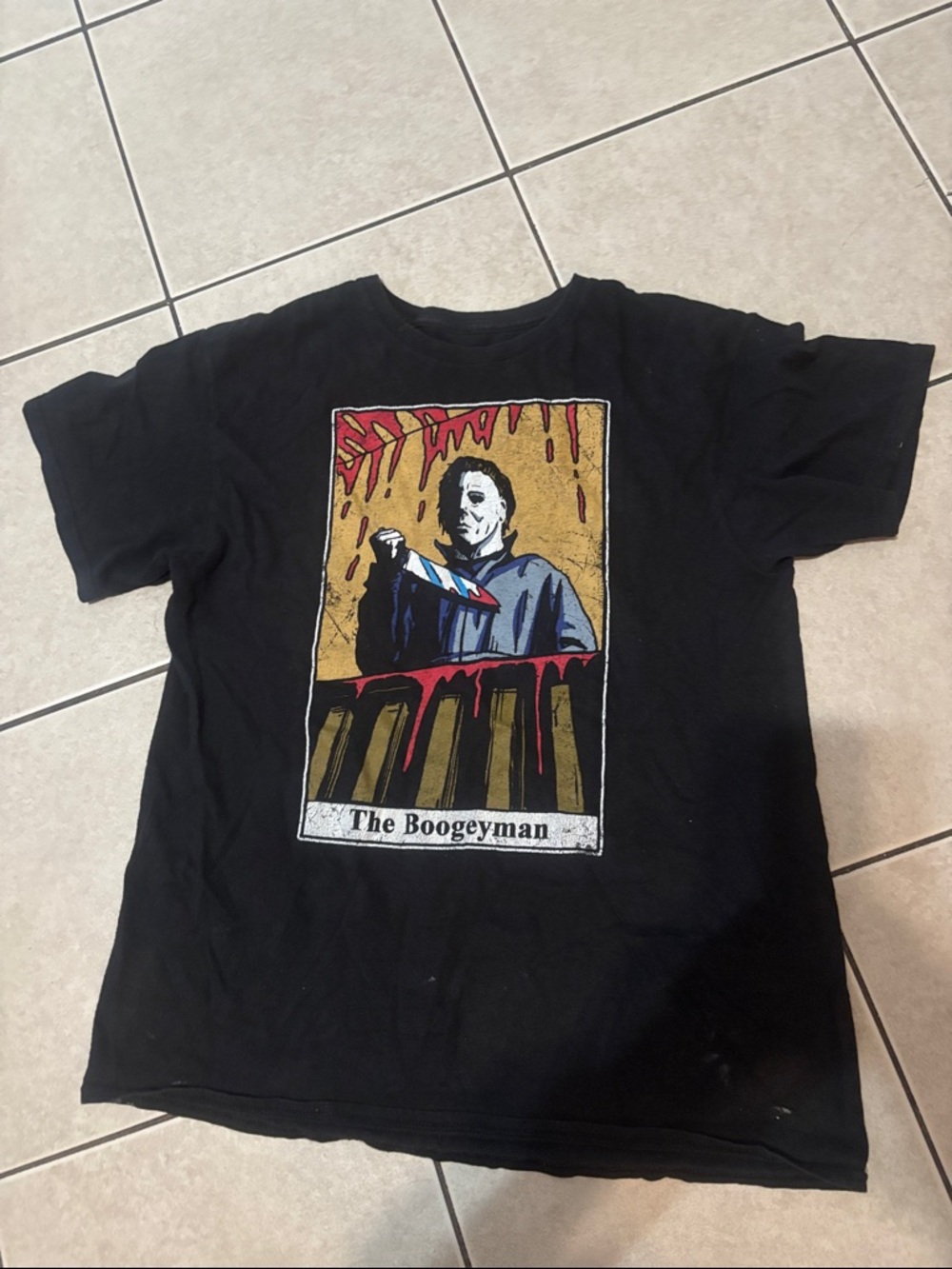 Black Short-Sleeve 'The Boogeyman' Graphic Tee